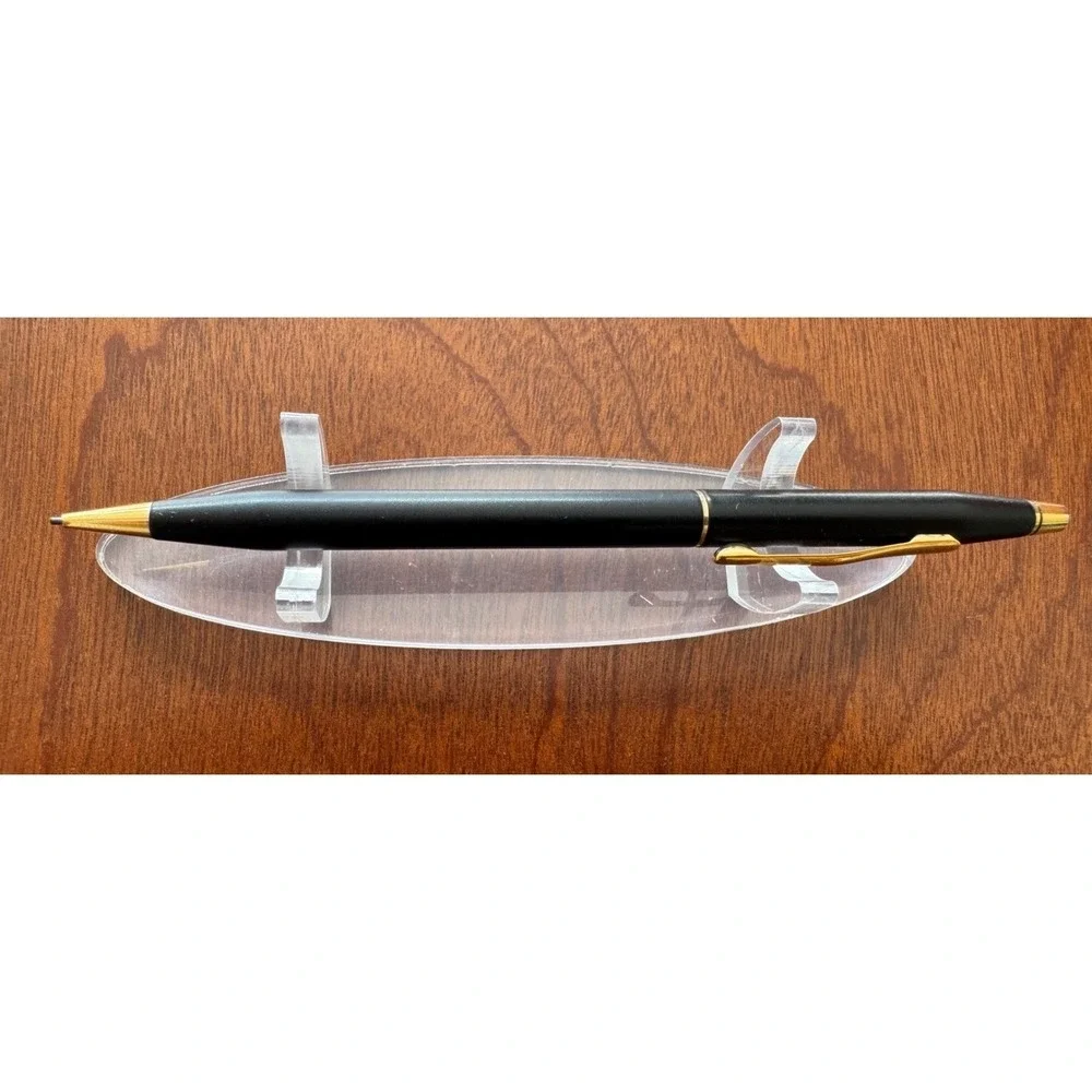 Vintage Cross Classic Century Mechanical Pencil Matte Black with 23K Gold Trim